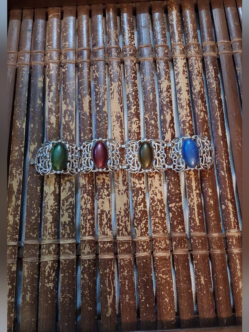 Vintage 1960's Sarah Coventey "Carousel" Panel Link Bracelet